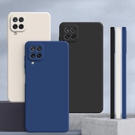 Casing Samsung A12 M12 , solid color Samsung M12 A12 Simple plain color anti drop silicone protectiv