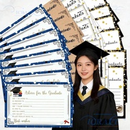 CRAFTMX 8PCS Graduation Advice Cards, Multicolor Paper Graduation Greeting Cards, Photo Props Elegan
