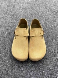 Birkenstock London Mustard Suede Clogs, Brand New