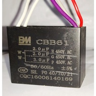 CBB61 5 wire capacitor 2uf/2uf/3uf capacitor fan alpha elmark deka