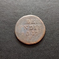 Koin Nederlandsch Indie 1 Cent Duit 1837 V | Uang Kuno Willem 1 TP867