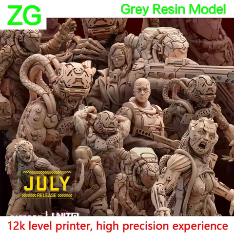 Cyberpunk style third-party board game battle model Unit 9 UNIT9