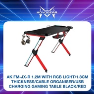 AK FM-JX-R 1.2M WITH RGB LIGHT/1.8CM THICKNESS/CABLE ORGANISER/USB CHARGING GAMING TABLE