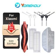 For Xiaomi S10 S12 B106GL Vacuum Robot Accessories Main Brush Side Brush Mop Cloth Hepa Filter