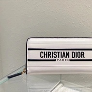 DIOR DIOR Home Product CD Ladies Long Zipper Cowhide Wallet Wallet Clutch Wallet Wallet Women Wallet