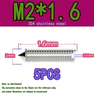 304 Stainless Steel Flat Pointed Screw M2x1.6 Outdoor Billboard Flat Pointed Screw