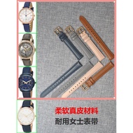 Big Promotion FOSSIL Watch Strap Sand Blue Brown   Soft 14mm 16 18mm FOSSIL Female Universal Flat Straight Strap 0304