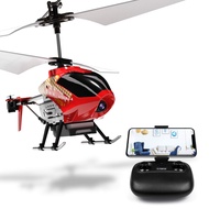 U12S Mini RC Helicopter with Camera Remote Control Helicopter for Kids and Adults (Red)