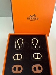 Hermes Earring 95%新 豬鼻耳環