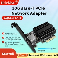 🔥SG Stock🔥Sirivision 10GBase-T PCIe AQC113 Network Adapter RJ45 Port 10G NIC PCIe X4 Ethernet 10Gbps