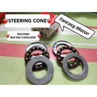 STEERING CONE YAMAHA TZM /  RXZ / RXZ MILI CATALYZER FULL SET 💯 AAA handle bearing cone fork T
