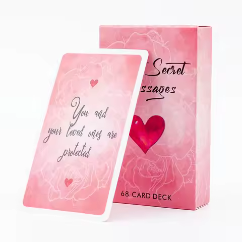 Spirit Secret Messages Oracle 68-Card Deck 10.4x6.1cm English Version for Family Parties Fortune Tel