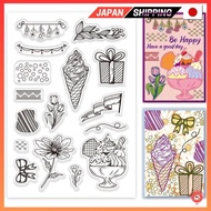 【Direct from Japan】PH PandaHall Clear Stamp Retro Style Japanese-style ocean pattern silicone stamp 
