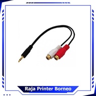 3.5mm Male To 2 RCA Female Audio Cable 25CM 25cm Aux Cable