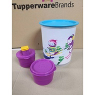 Tupperware One Touch Canister 2L with Snack Cup Dispenser