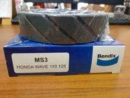 Bendix ผ้าเบรคหลัง WAVE-110iWAVE-125 (เบนดิกซ์) MS3