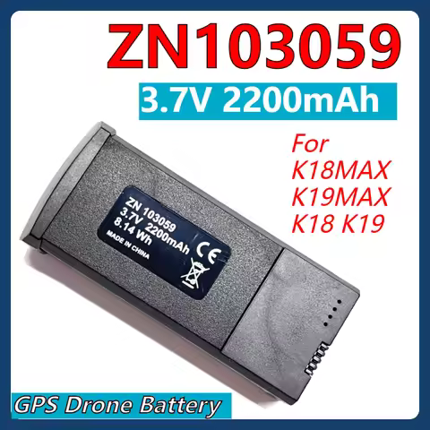 ZN103059 for K18 K19MAX Drone Battery 3.7V 2200mAh Replacement Lipo Battery for GPS 8K Camera Obstac