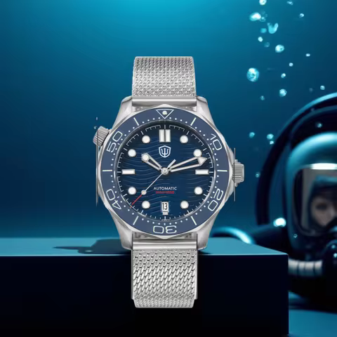 Watchdives WD007 V4 Black Automatic Mechanical Watch PT5000 007 NTTD 42mm Sapphire Mirror Luminous 2