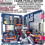 BOR BATERAI MAKITA GARANSI RESMI 3THN APR JLD JAPAN IMPACT DRILL CORDLESS CHARGER BETON KAYU BESI EL
