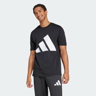 adidas ไลฟ์สไตล์ เสื้อยืด Essentials Big Logo ผู้ชาย สีดำ JE8945