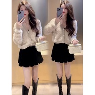 Small Chanel Style High grade Short Sweater Velvet Dressabc000720251125022357