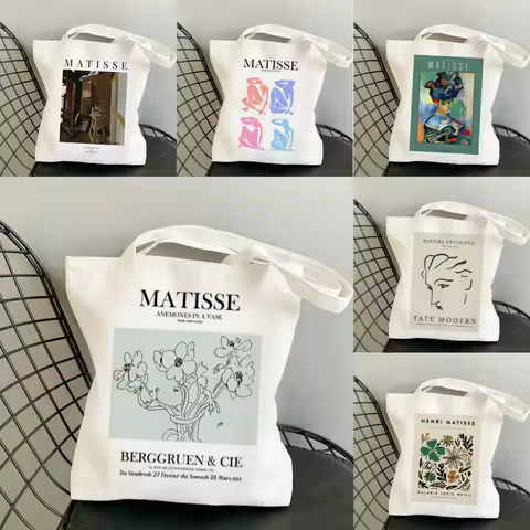 Matisse The Pink Studio Artistic Canvas Tote Bag Durable Eco Friendly Work School Shopping Daily Com