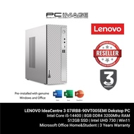 LENOVO IdeaCentre 3 07IRB8-90VT005EMI Dekstop PC Cloud Grey (i5-14400, 8GB 3200Mhz, 512GB SSD, Intel
