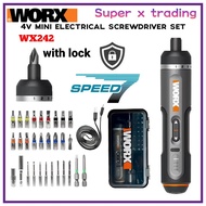 New improve Worx 4V Electrical Screwdriver Set WX242 Smart Cordless Electric Screwdrivers 无线电转
