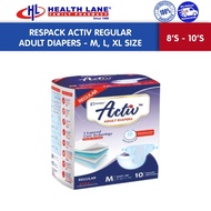 RESPACK ACTIV REGULAR ADULT DIAPERS (SIZE: M-10'S / L-8'S / XL-8'S )