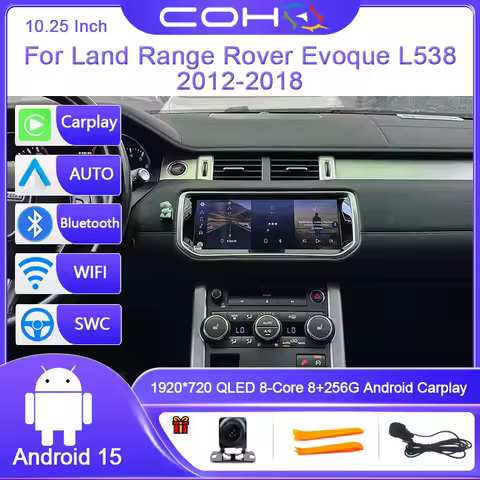10.25 Inch For Land Range Rover Evoque L538 2012-2018 Dual System Car Stereo Multimidia Car Radio An