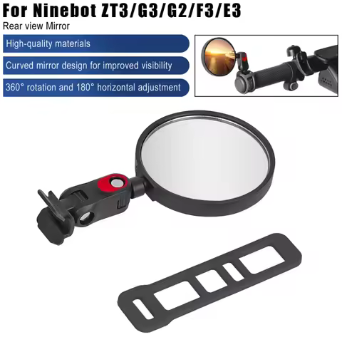 Electric Scooter Rear View Mirrors for Ninebot MAX G3 G2 G30 ZT3 Pro GT3 F3 E2 F2Pro F2Plus C2Pro E8