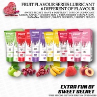 [ 6 Fruit Flavour Series Lubricant 120ML ] Water Based Lubricant For Sex Oral Sex Anal Sex Gel Pelin