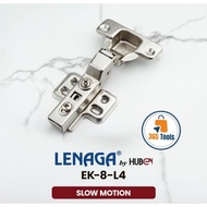 1 PAIR: LENAGA 1⁄2 Bent Slowmotion Spoon Hinge (EK 8 - L4)