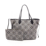 【二手】LOUIS VUITTONNeverfull MM 手提包 SINCE1854 M57230 黑色帆布皮革 SINCE1854 Neverfull MM 女士二手 A