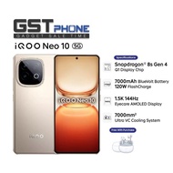 vivo iQOO Neo 10 5G (12GB+12GB Extended Ram+256GB Rom) (Original Malaysia Set) With Premium Gift