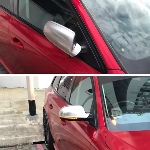 2x Matt Chrome Mirror Cover Rearview Side Mirror Cap S Line For Audi A3 A4 A5 B8.5 B8K 2011-2016 8F0