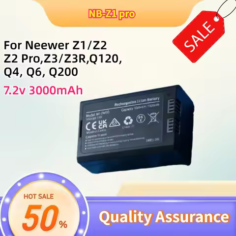 NB-Z1 pro Replacement Flash Battery for Neewer Z1/Z2 Pro, Z760 Q120, Q4, Q6, Q200 7.2V 3000mAh High-