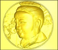 金保全珠寶銀樓 (G159) 9999純金 3D繪圖客製化訂製 三太子神像浮雕 (請勿直接下標 請先詢問報價)