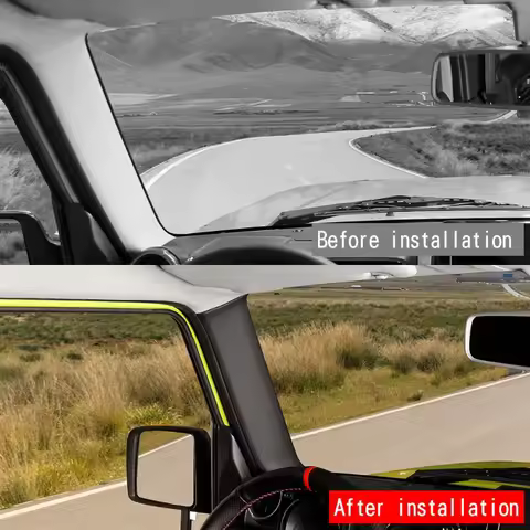 PU Leather Panel A-Pillar Inner Guard Plate For Suzuki Jimny Nomade 2025 Car Interior Accessory