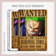 One Piece Zoro case iPad 2022 pro11 12.9 gen7/8/9 gen10 case iPad air4/5 mini6 case ipad gen5/6 air1