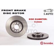 GENUINE BREMBO FRONT BRAKE DISC ROTOR VW GOLF mk5 mk6 mk7 PASSAT B6 B7 JETTA SCIROCCO TIGUAN EOS AUD