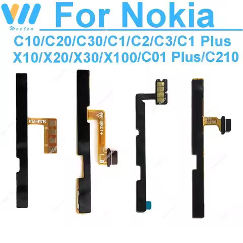 For Nokia C10 C20 C30 C1 C2 2nd C3 C1 Plus X10 X20 X30 X100 C20 C210 C01 Plus Power Volume Side Butt
