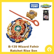 Takara Tomy Beyblade B-139 Wizard Fafnir Ratchet Rise Sen Toy / Mainan