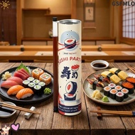 GSFMLO Sushi Packaging Box, Sealed Thickened Sushi Push Box,  with Lid Food Grade Sushi Storage Pape