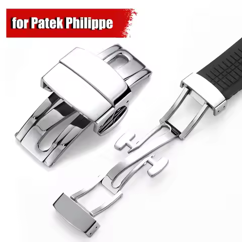 16mm 18mm Watchband Metal Buckle Clasp for Patek Philippe 5167R Grenade Aquanaut Series for Silicone