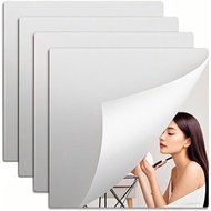 Self Adhesive Acrylic Wall Mirror Tiles 12x12 Inch, Mirror Full Length for Kids Safety, Shatterproof