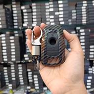 Shiny Remote Key Case Carbon Fiber For Control Car Cover Model BMW SERIES3/7 F30 F10 E65 E66 X3