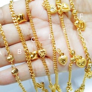 6 Designs 24K Gold Plated Anklets