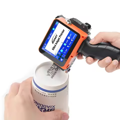 Mini Best Before Date Logo Code Printer Handheld Food Expiry Date Stamping Inkjet Machine QR Code Bo