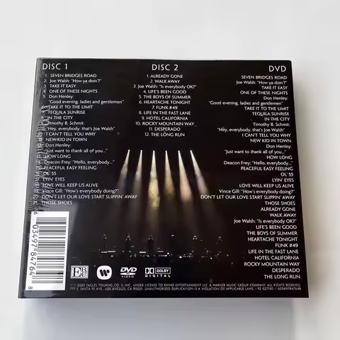 Rock band Eagles Music CD Live From The Forum MMXVIII Album 2pcs Music Record 1pcs DVD Walkman Car S